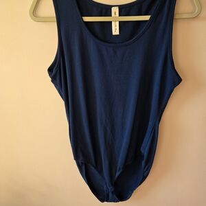 Vanilla Bay Navy Bodysuit